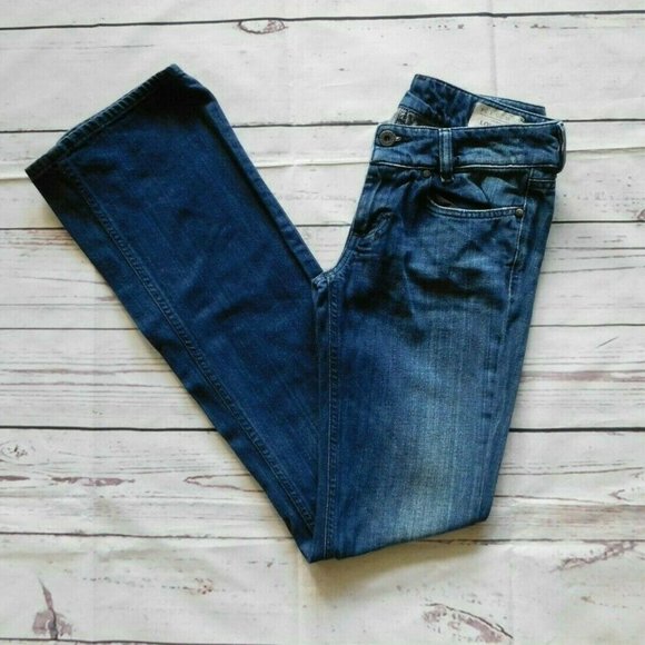 Diesel Medium Wash Louvely Sequin Pocket Boot Cut Jeans - Size 26 - Picture 1 of 3